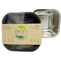 Erin Stainless Steel Square Food Container